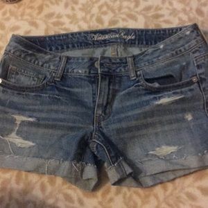 Ripped Jean Shorts